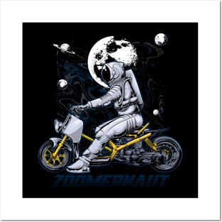 ZOOMERNAUT ASTRONAUT MOTORCYCLE Posters and Art